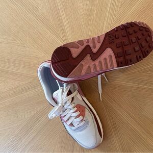 Nike White and Pink Athletic Sneakers